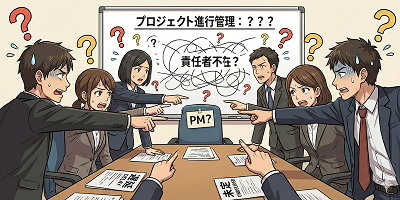 誰がプロジェクトの進行を管理しているのか曖昧